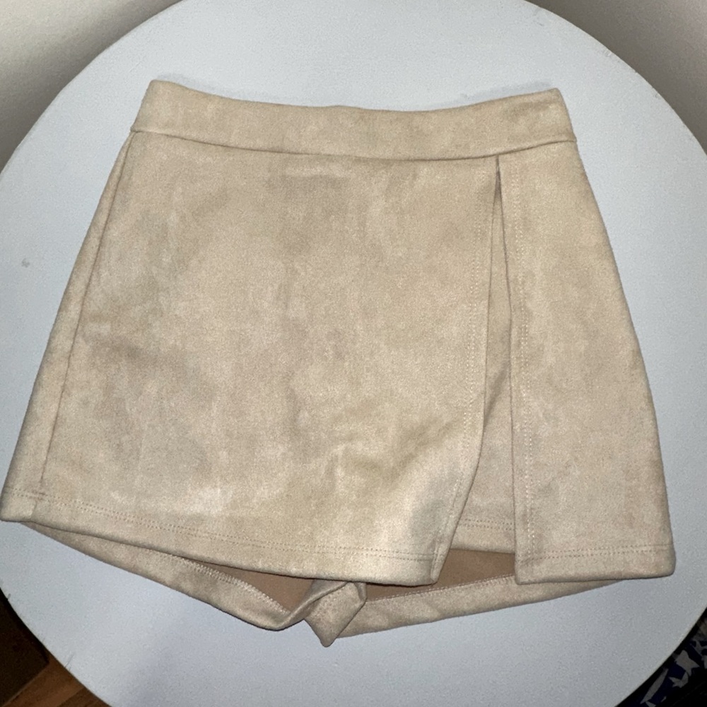 Altar’d State Tan Mini Skirt/Skort